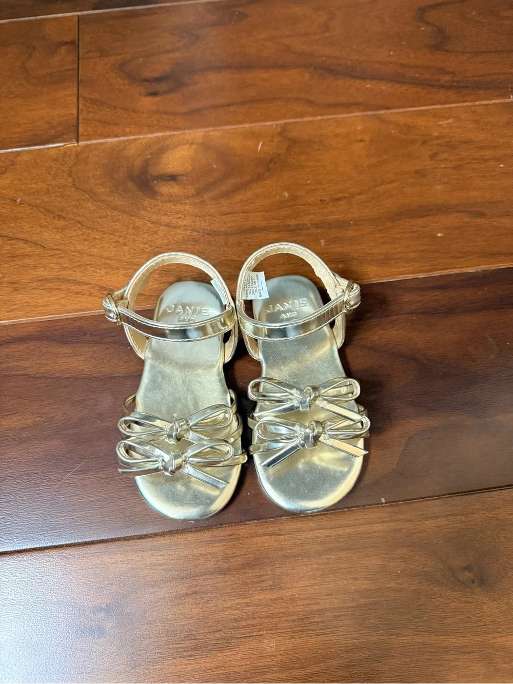 Janie and Jack Metallic Gold Sandals